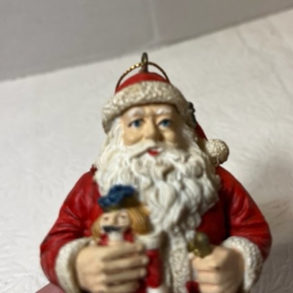 VTG Jaimy Santa Claus Christmas Tree Hanging Ornament Round Bottom Taiwan - Picture 8 of 13